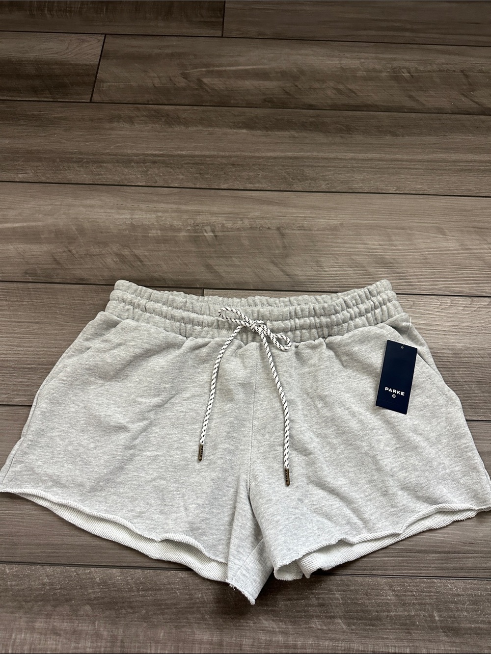 Parke x Target Light Gray Mid Rise Athletic Drawstring Shorts NWT